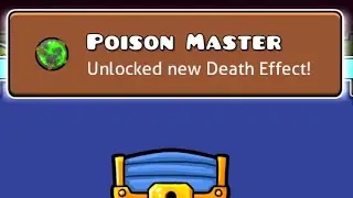 Geometry Dash: Poison death effect unlocked (100 poison shards)