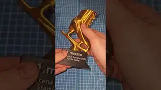 3D printed trophy for a figure skating competition, filament PM silk, snapmaker u1, creality k1 max