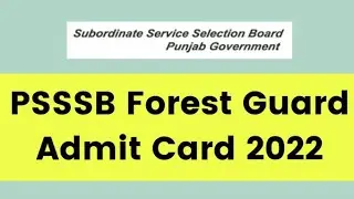 Download Admit Card of PET/PMT for Forest Guard,Forester and deputy Ranger || Link in description