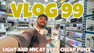 BUYED CAMERA LIGHT AND MIC AT CHEAP PRICE FROM DUBAI MEENA BAZAR (VLOG 99)
