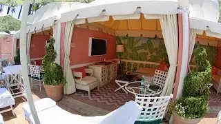 Beverly Hills Hotel amazing poolside cabana tour in 4K