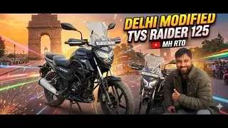 MH RTO TVS Raider 125 Modified in Delhi 😱 | Karol Bagh Bike Modification Vlog