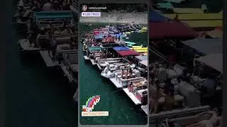 Devils Cove boat party on Lake Travis in Austin Texas! The ultimate party spot on the Lake!