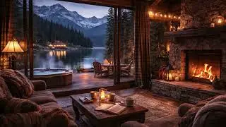 Cozy crackling Fireplace Relax study and sleep 