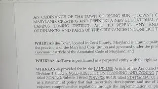 Town of Rising Sun, MD, Board of Commissioners Meeting - November 18, 2025