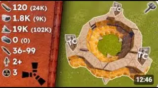 Internally Disconnectable 3 TC Coreless Donut BUNKER | RUST Base Design 2023 - 2025