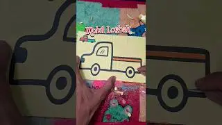 ASMR Mewarnai Losbak #coloringwithsand #viralshort #viralreels  #mewarnaidenganpasirwarna #mewarnai