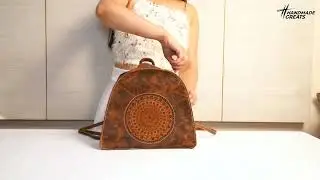 Handmade Genuine Leather BackPack (2in1)