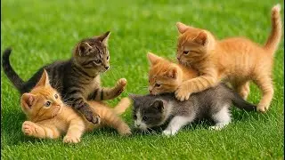 Cozy Kitten Moments: Sweet Nature Scenes & Soft Sounds 🌼