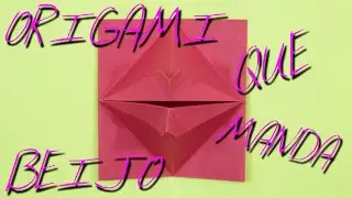 Origami que Manda Beijo - Origami sends kiss
