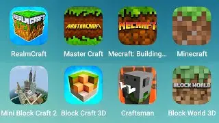RealmCraft, Master Craft, Becraft Building, Minecraft, Mini Block Craft 2, Craftsman, Block World 3D