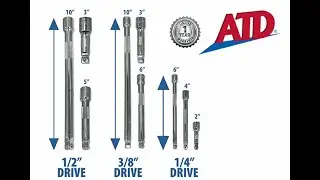 9 Pc. Wobble Extension Set ATD tools ATD-1209