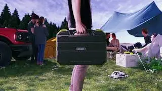 Portable Power for Camping! BROWEY Portable Power Station with 30W Solar Panel #promo