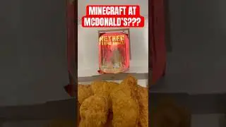 A Minecraft Movie McDonald&rsquo;s Meal UNBOXING!!! Nether Flame Sauce Turns Me Into a CREEPER??? #shorts