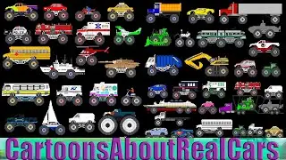 Monster Vehicles Collection - Monster Trucks - The Kids' Picture Show (Fun & Educational)