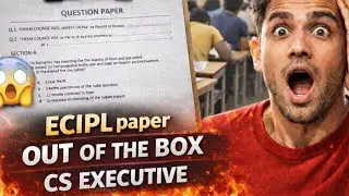 ECIPL PAPER REVIEW |OUT OF THE BOX PAPER? | CLAW PAPER REVIEW CS EXECUTIVE | #cs #csexecutive