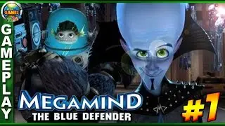 Megamind: The Blue Defender - Walkthrough Part 1 [PPSSPP] Downtown Level 1