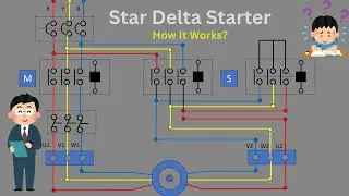 How Star Delta Starter Works?  Power and Control Circuit of Star Delta Starter|