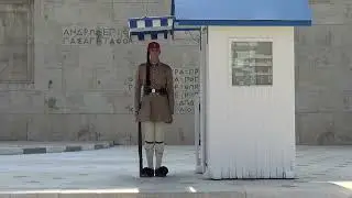 Evzones Greek Presidential Guard ( &Tau;omb of Unknown Soldier ) Monument in Athens    7 - 6 -  2025