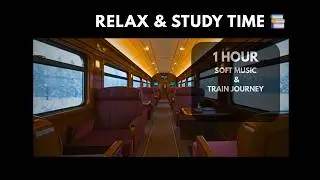 1930s Luxury Train in a Snowstorm - Orient Express Ambience for Study, Sleep & Relaxation (1 Hour)