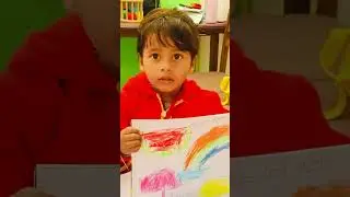 3 Year Old Kid Coloring at School | Early Learning Skills
