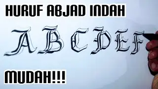 KEREN!!!CARA MEMBUAT TULISAN INDAH HURUF ABJAD.