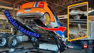 Como ficou o Cardan no túnel original Gol com tração traseira