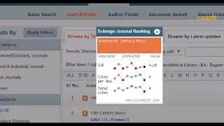 Display of SCImago Journal Ranking citation widget