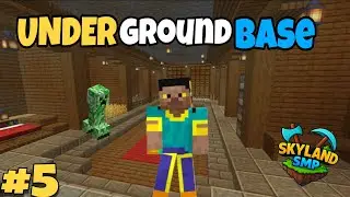 Building SECRET UNDERGROUND BASE in SKYLAND SMP!🤯 | Episode 5