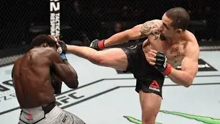 UFC: Robert Whittaker VS Jared Canonnier (All Significant Strikes) [HD] | Whittaker Combo 3 hits