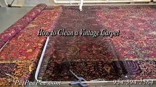 How to clean a vintage Oriental carpet