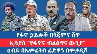 የፋኖ ኃይሎች በጎጃምና ሸዋ / ኢሳያስ 