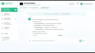 AI HealthMate ChatBot Demo video