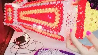 فانوس ليالي رمضان بالخرز  بطريقه سهله للمبتدئين تصميم وتنفيذ صابرين الخشن