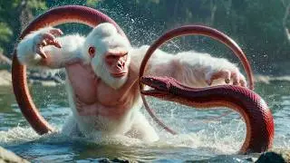 Gorilla Saves a Girl | Epic Jungle Rescue Story | Gorilla vs Anaconda