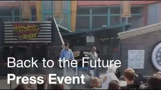 Назад в будущее: пресс-конференция по случаю закрытия фестиваля The Ride в Universal Studios Holl...