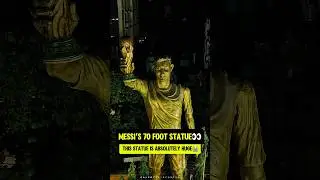Messi got a 70 foot statue in Kolkata🐐