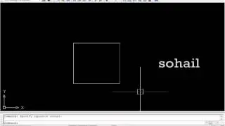 how to draw a rectangle in an autocad by sohail