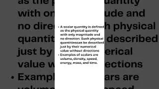 Scalar And Vector In Mathematical Methods(Physics) || EASY-PHYSICONCEPT #shorts