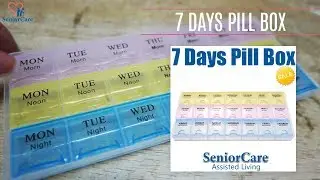 TRY THIS! 7 Day Pill Box-  for convenient pill and tablet storage and scheduler!