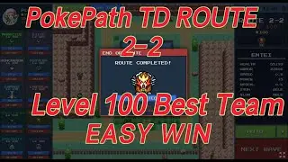 PokePath TD: Destroying Entei's Armor on Route 2-2 (Level 100 Team)