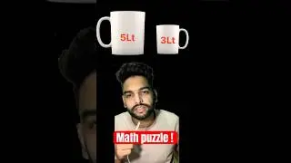 Solve the Water Jug Puzzle in Under 1 Minute! 💧🧠 #shorts
