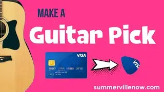 How to make a guitar pick from a credit card-