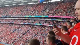 2025 Hurling Final Cork v Tipperary- Pre Match Parade. Viewed from Upper Hogan Stand