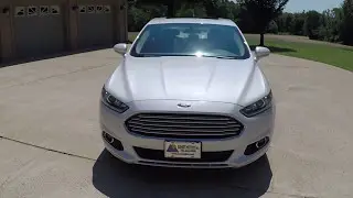 West TN 2014 Ford Fusion Pearl white SE Nav Sunroof Ecoboost for sale info www sunsetmotors com