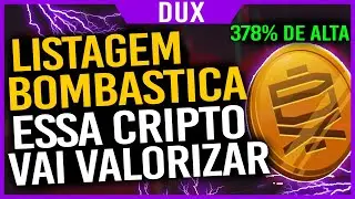 DUX | TOKEN DE TECNOLOGIA ACABOU DE SER LISTADA NA MEXC E BOMBOU | ANALISE COMPLETA