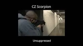 CZ Scorpion Suppressed vs Unsuppressed #firearms #zinkarms #czscorpion