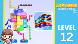Sky Rush Traffic Puzzle Level 12 Solution Walkthrough