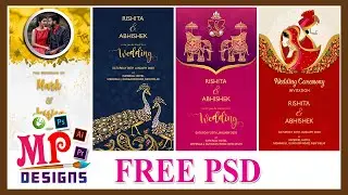 Wedding Card Psd | Free Psd File | Mp designs