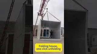 Folding house, one click unfolding #containerhousefactory #foldinghouse #machine #containerbuilding
